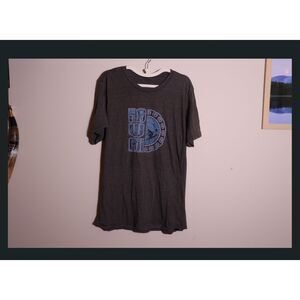 Hawaii Graphic Gray T Shirt Blue White Print Approx XL